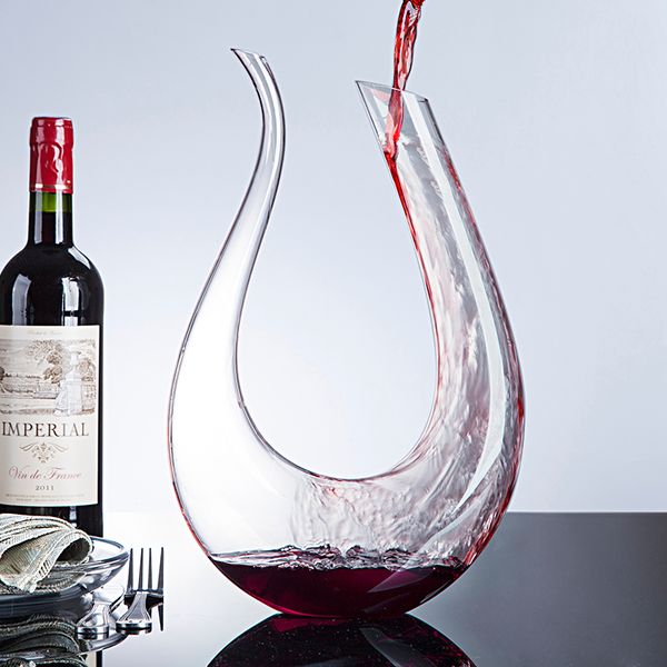 2020 Handmade Crystal Red Wine Glass Decanter Brandy Decant Set
