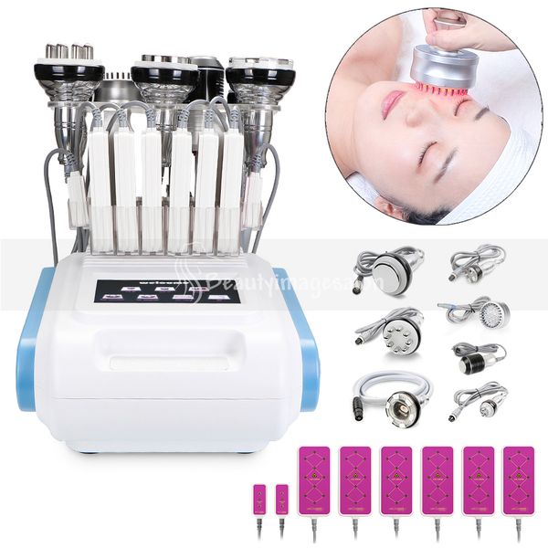 

8 in 1 ultrasonic cavitation 40k vacuum radio frequency laser cold micro current slimming machine