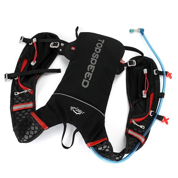 

professional marathon backpack reflective lightweight running bag jogging cycling bag with 2l hydration outdoor sport water bags