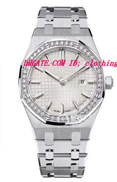 

luxury wristwatch 40th anniversary "white" lady steel diamond 67651st.zz.1261st.01 quartz 33mm women's watches, Slivery;brown