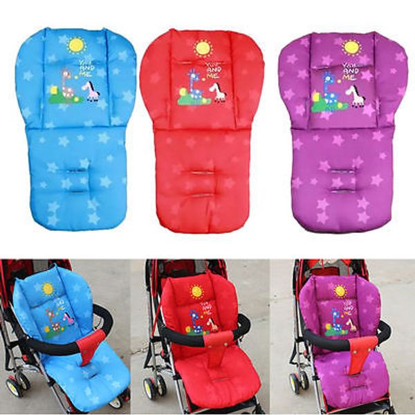 

winter new baby infant stroller cushion giraffe cartoon pattern car seat pad cotton warm thick cart cover mats