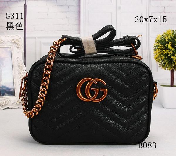 

New brand designer G SOHO disco Marmont satchel messenger bags fashion lady cross body shoulder bag purse 308464 Clutch Bags G311