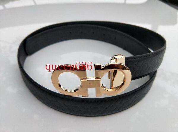 

2018 mens business belts luxury ceinture automatic buckle genuine leather belts for men waist belt, Black;brown