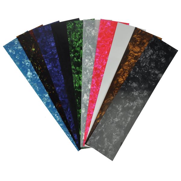 

10pcs guitar pick punch customize diy celluloid sheet film strips 28x6cm