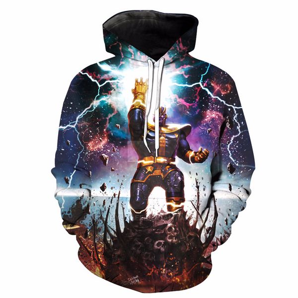 

yinuodail marvel hoodie mens long sleeve 3d printed cosplay hoodies for marvel movie fans, Black