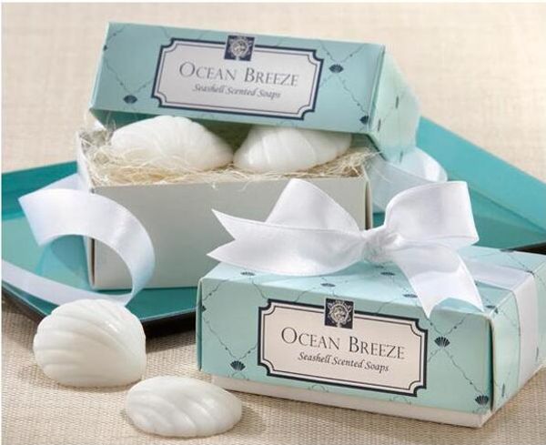 

Бесплатная доставка 30 компл. Белый Shell Shape аксессуары Baby Shower Party сувениры свадебные подарки для гостей свадебные сувениры
