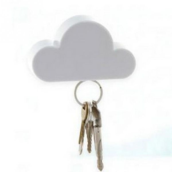 

fashion creative cloud-shaped magnetic keychain white cloud novelty key holder