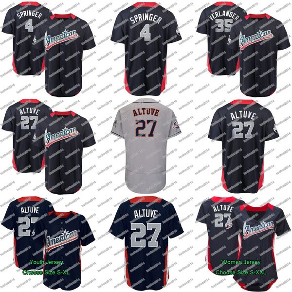 

27 Jose Altuve 2018 All-Star Game Gerrit Cole George Springer Carlos Correa Justin Verlander Dallas Keuchel Lance McCullers Jr. Jersey