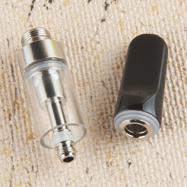 Vape-Kartuschen, Keramikspulen, Zerstäuber, leerer Pyrex-Glastank, Vape-Stiftkartuschen, E-Zigaretten, 5 ml, 1 ml für dicke Ölkarren, Verdampfer TH205