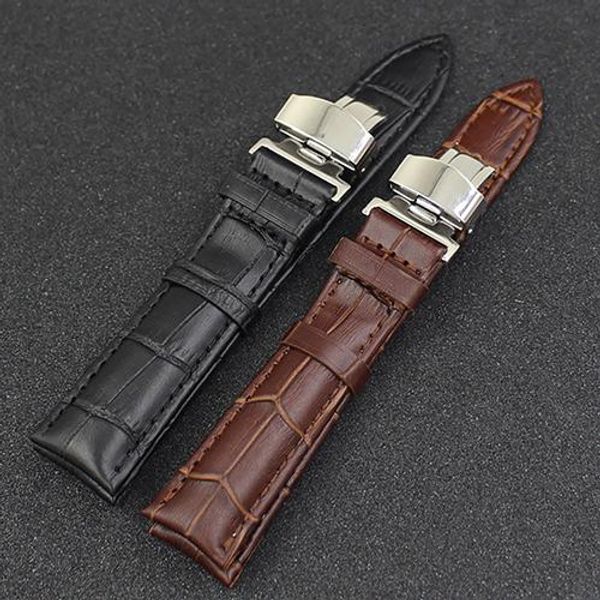

Unisex Fashion Top Faux Leather Universal Watch Strap Band Folding Clasps Wristband