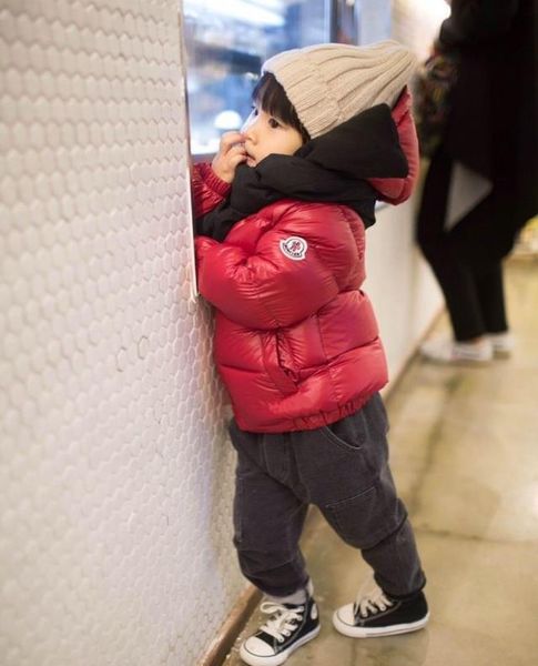 

2019 3t-10t girls and boys 90% duck down jacket coat winter autumn warm children clothes ing, Blue;gray
