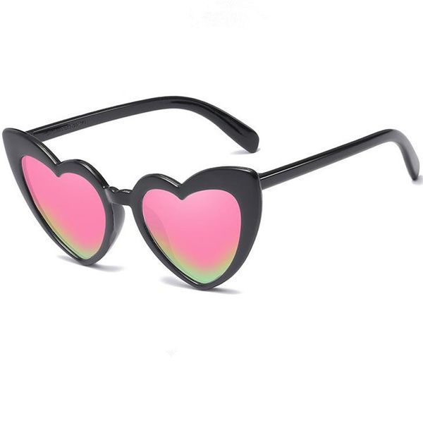 

fashion women & men personality sunglasses big frame sun glasses irregular heart shape eyeglasses anti-uv spectacles couple sun glasses, White;black