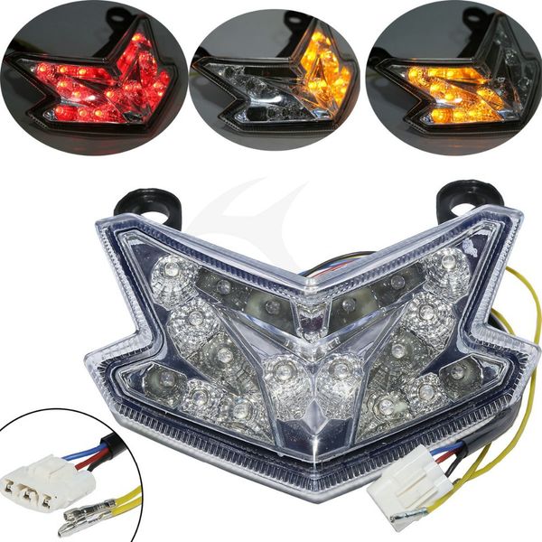 

motorcycle led integrated tail light taillight red srear lamp turn signals light for kawasaki z800 ninja zx6r 636 2013 2014