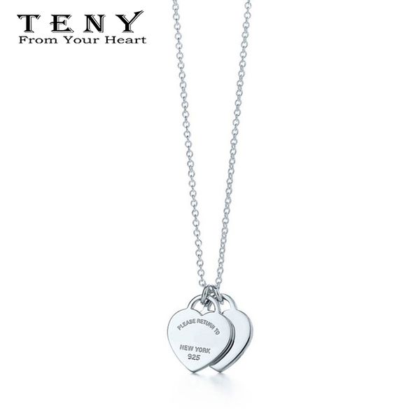 

teny fashion charm 100% sterling silver highhave logo quality heart- pendant women jewelry mail