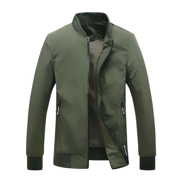 

men fashion bomber jacket stand collar plus size 3xl 59, Black;brown