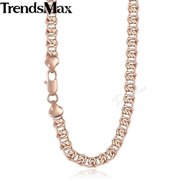 

whole sale585 rose gold necklace for men women's chain 7.5mm 50cm 55cm 60cm snail link trendy gold filled jewelry gn219, Silver