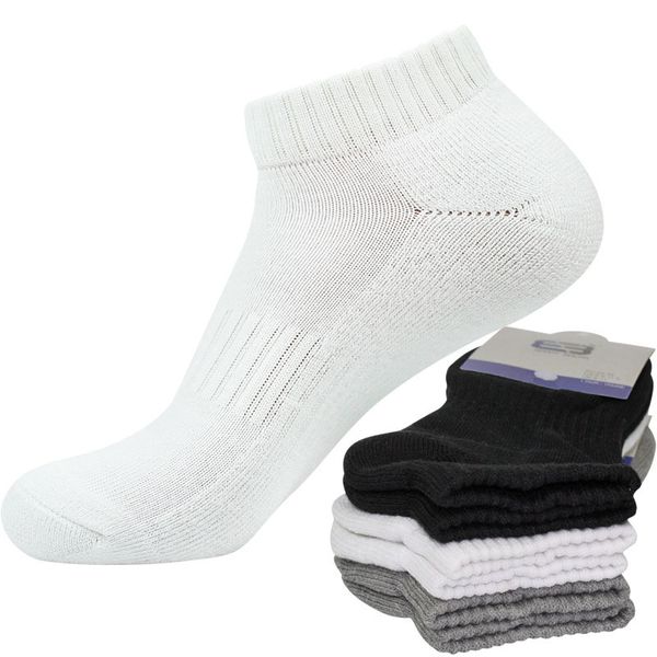 

3 pairs men women whole towel terry winter warm ankle socks cotton brief invisible thick socks shallow mouth no show meias, Black