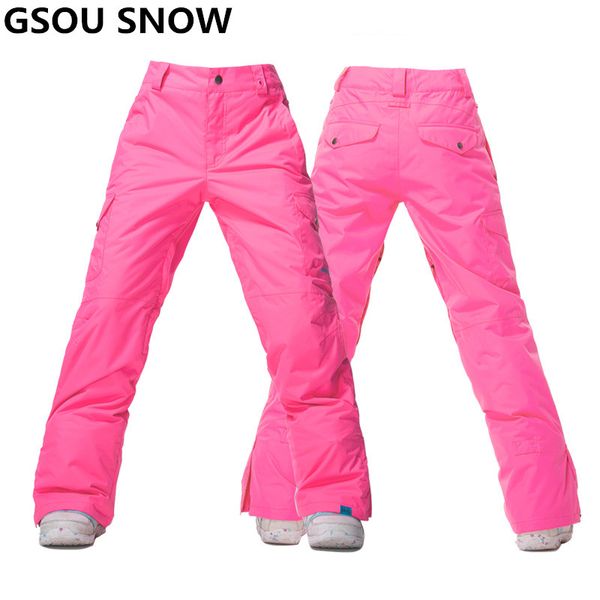 

wholesale- gsou snow winter snowboard pant women waterproof thermal ski pant snow trousers outdoor skiing and snowboarding ski trousers