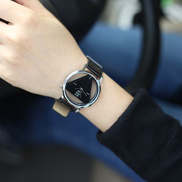 

women retro design watches leather band analog alloy quartz wrist watches 2018 new arrival ladies casual bracelet watch, Slivery;brown