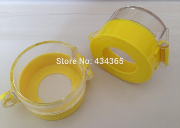 

10pcs 30mm emergency spush button switch protection shield can padlock yellow button switch dust cover 55x36.2mm
