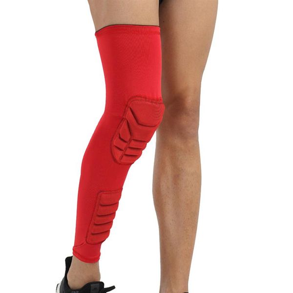 

single crashproof absorbing knee support long sleeve knees pads adults sports leg protector brace, Black;gray