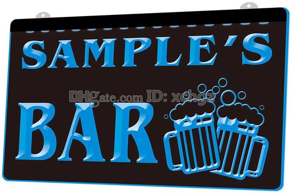 

f589 name per onalized bar beer mug gla pub new 3d engraving led light ign cu tomize on demand 8 color