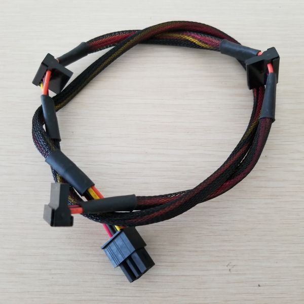 

modular psu 6pin to 3 port sata power cable 18awg wire 80cm for np tp eco series