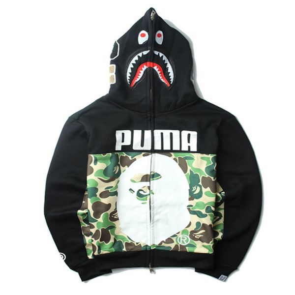 

Топ дизайн APE Camo куртки для мужчин Shark Head печати мужская толстовка высокое качеств