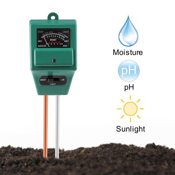 

ph-метр почвы, gzcrdz 3-в-1 датчик влажности, солнечный свет / ph тест-комплекты для тестирования почвы для дома и сада, растений, фермы, по