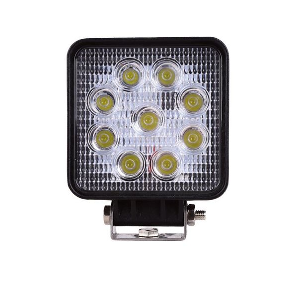 Доставка по DHL 4 дюйма 27W 2000LM 2000K LED Work Light Spot Поток возле Далеко Рабочая лампа Желтый Вождение Лампы для Тракторной лодки Offroad