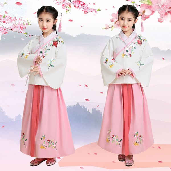 

chinese traditional folk dance costume for girls tang dynasty princess hanfu suit ancient classical costume fairy clothes, Black;red