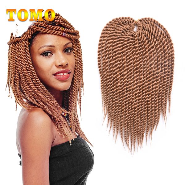 2020 Tomo Synthetic Senegalese Twist 12inch Short Pure Mix Ombre