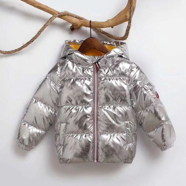 

sunshine swing children's cotton coat 2018 winter new boys and girls silver bread jacket cotton jacket baby warm down, Blue;gray