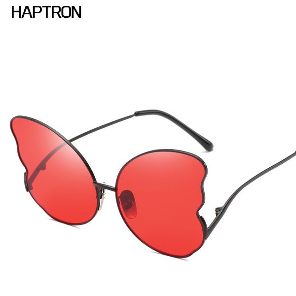 

new fashion butterfly sunglasses women cute retro cat eye vintage luxurious sun glasses red female metal frame, White;black