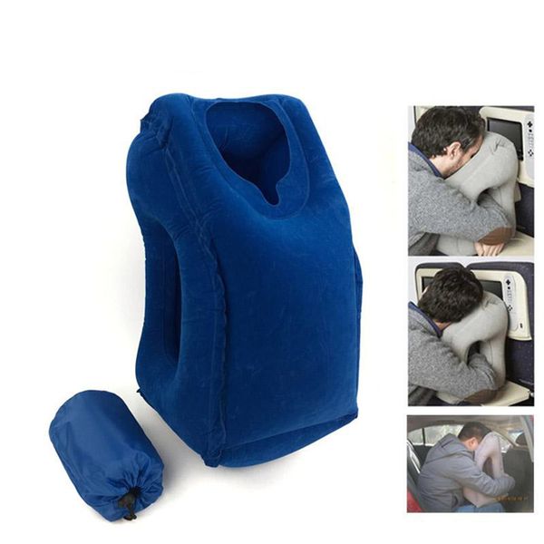 

outdoor inflatable pillows soft cushion portable travel pillow on airplane innovative comfortable body back support foldable neck pillow