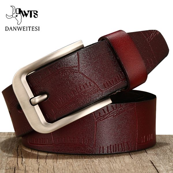 

dwts]men belt genuine leather belt male luxury enuine leather belts for men cowhide fashion pin buckle, Black;brown