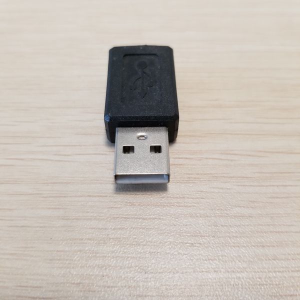 

usb type a male to mini type b female adapter converter plug data jack black
