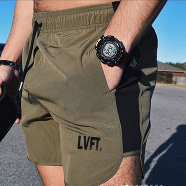 

shorts men fitness muscles quick-drying sweatpants outdoor fitness running exercise 2018 new, Black;blue