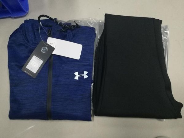 

мужская марка спортивные костюмы печати молния костюм мужская одежда лучшая версия весна осень топы + брюки мужская мода повседневная толсто, Gray