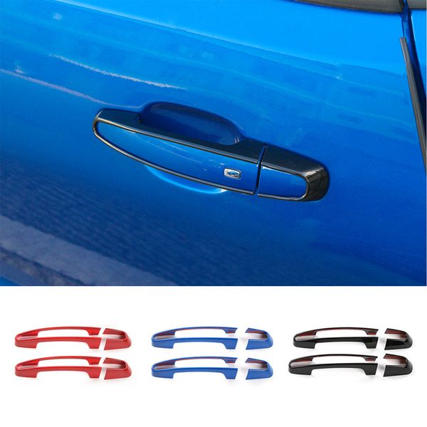 

car exterior door handle decoration frame cover sticker trim for car styling chevy camaro 2017+ auto exterior accessories