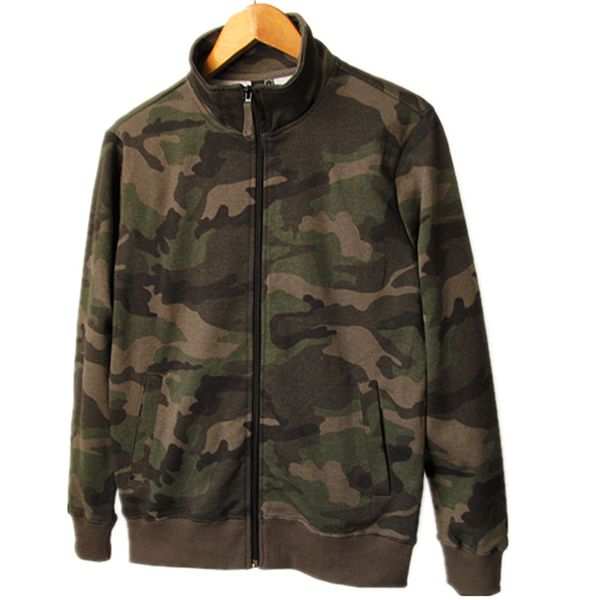 

autumn winter ladies zip-up hoodies ladies casual camouflage cotton terry long sleeve plus size loose sweatshirts for women, Black