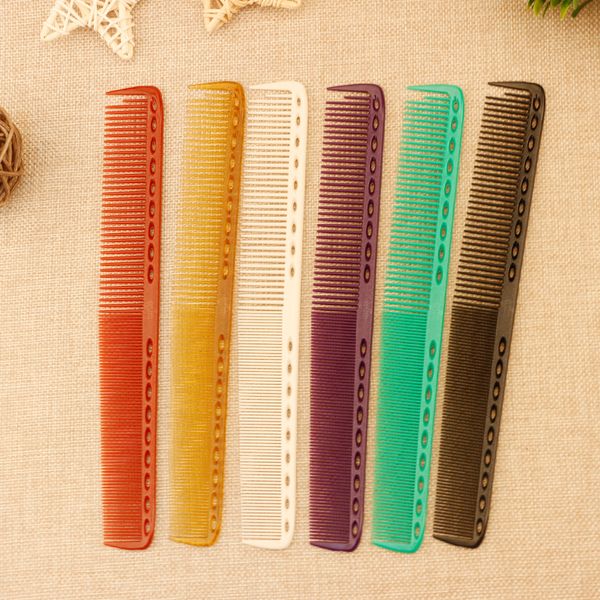 

mythus 6 color available barber hairdressing cut comb pro 1 piece resin unbreakable haircut comb hair acessories for salon shop, Silver