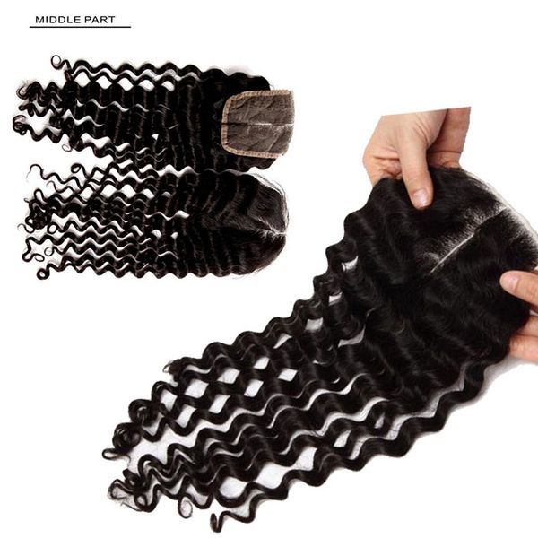 

длина бразильская малазийский волна воды волос девственницы шнурок закрытие человеческих волос шнурка закрытие волос 8 «-20» свободная часть