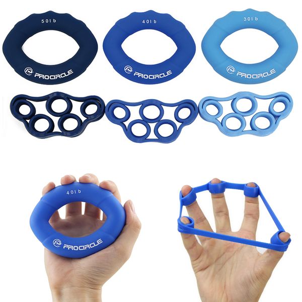 

3pcs hand gripper grip silicone ring / 3pcs hand resistance band finger stretcher-exercise for forearm wrist and finger training