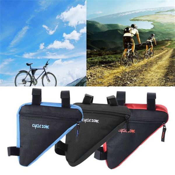 

triangle cycling bike bicycle front tube frame pouch bag holder saddle pannier basket bag accessories bisiklet aksesuar #2a