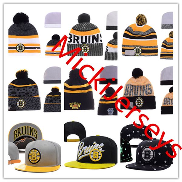 

Boston Bruins Snapback Caps Adjustable Hat Knit Hat Embroidery Boston Bruins beanies Caps one size fit most