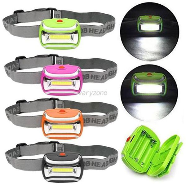 

waterproof 600lm cob headlight mini led light camping hiking head lamp outdoor sport portable bike light hiking cycling new p#