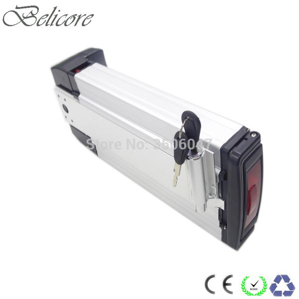 

36v 13ah lithium electric bike battery 36v 13ah rear rack battery fit bafang bbs02 36v 500w motor