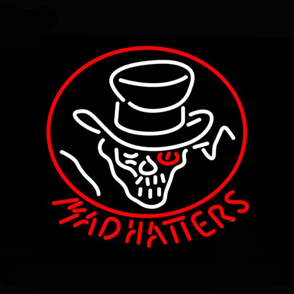 

Mad hatter portrait neon ign handmade cu tom real gla tube home beer bar pub di co ktv di play adverti ement neon ign 24 quot x24 quot