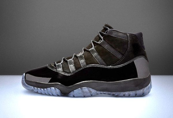 

Authentic 11 Cap And Gown Prom Night Blackout Men Women Basketball Shoes 11S Sneakers 2018 Release Real Carbon Fiber With Box 36-47.5